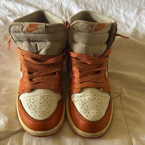 Nike Kids Sneakers in Orange and Cream